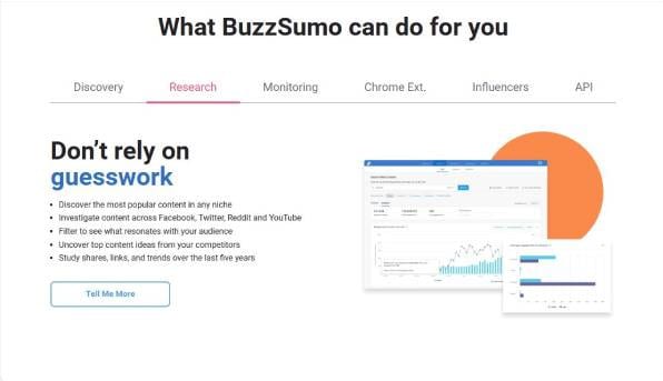 BuzzSumo Key Features